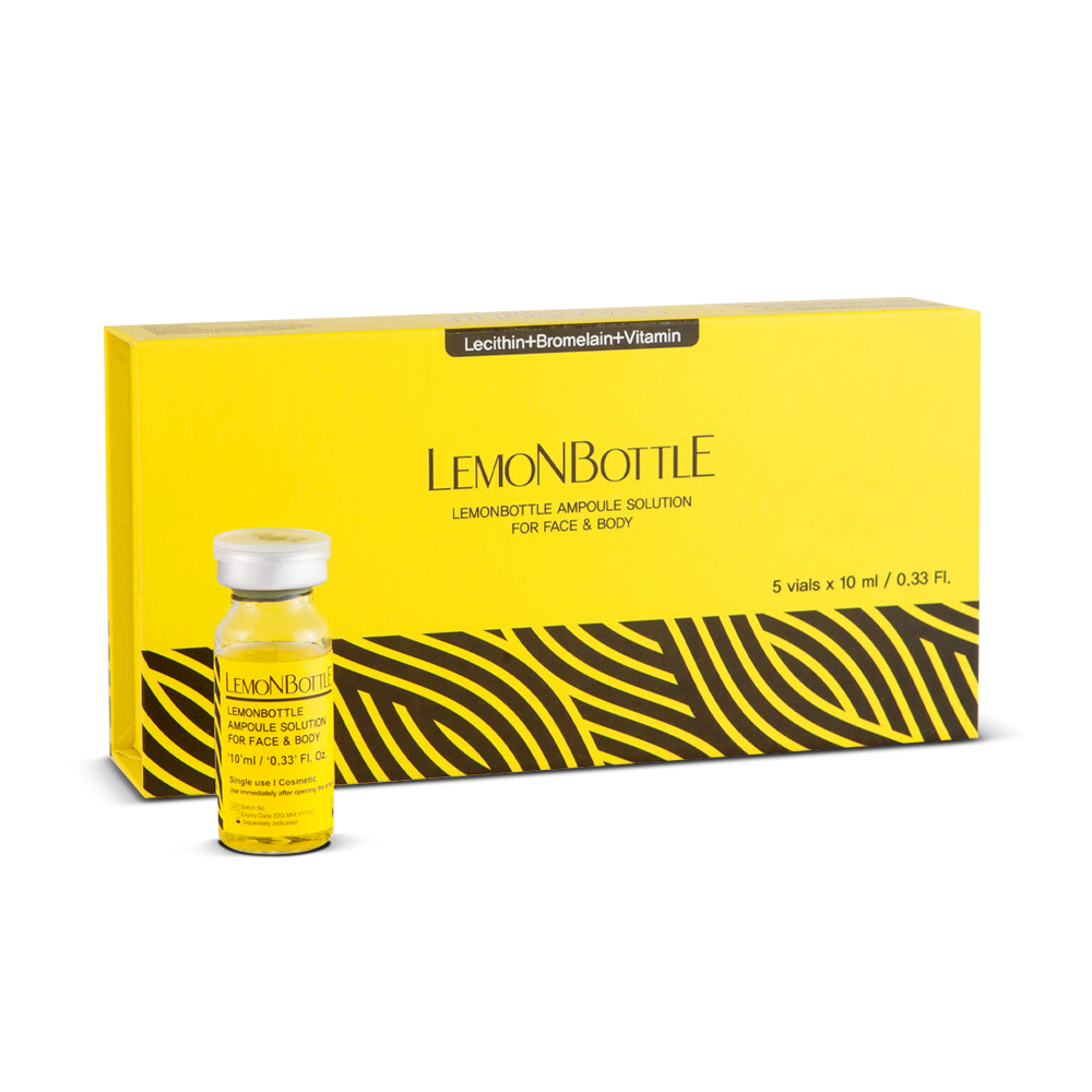 Lemon Bottle Ampoule Solution for Face & Body (5x10ml vials)